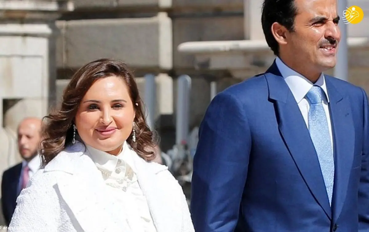 همسر امیر قطر بدون حجاب در انظار عمومی ظاهر شد! + تصاویر