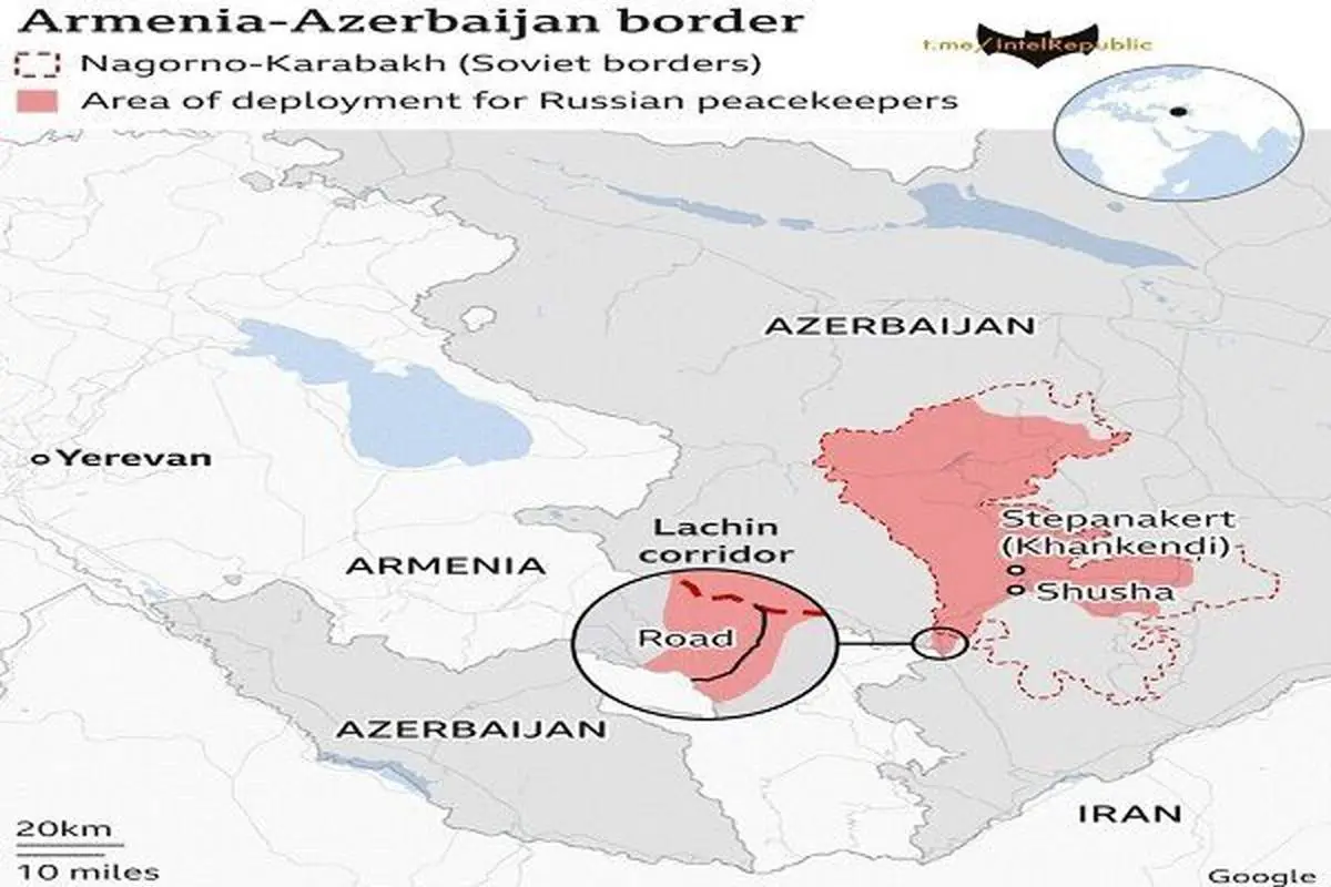 روسیه: آذربایجان توافق 2020 در باره قره باغ را نقض کرده