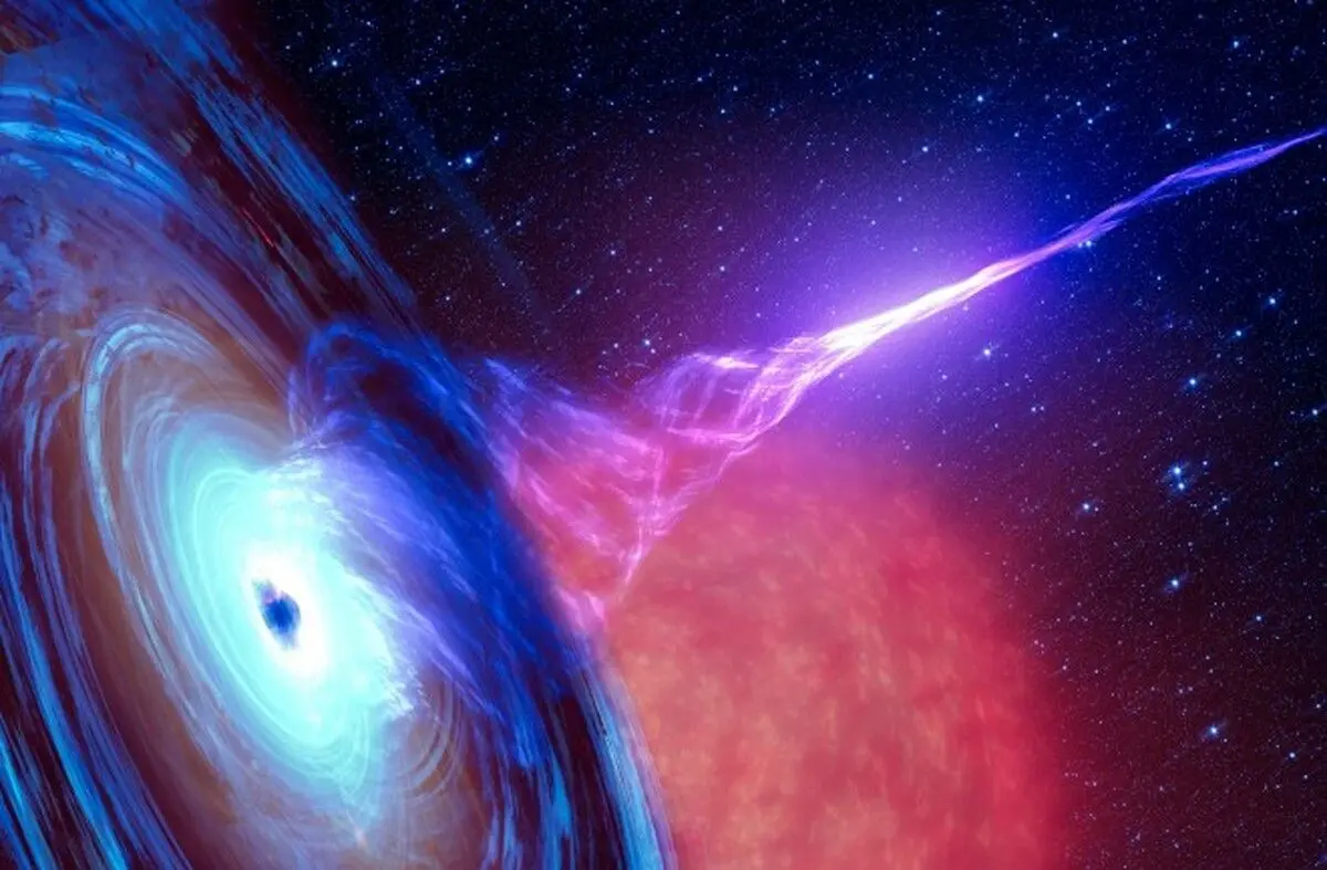 سیاهچاله‌ای که هر بار یک گاز از این ستاره می‌زند!