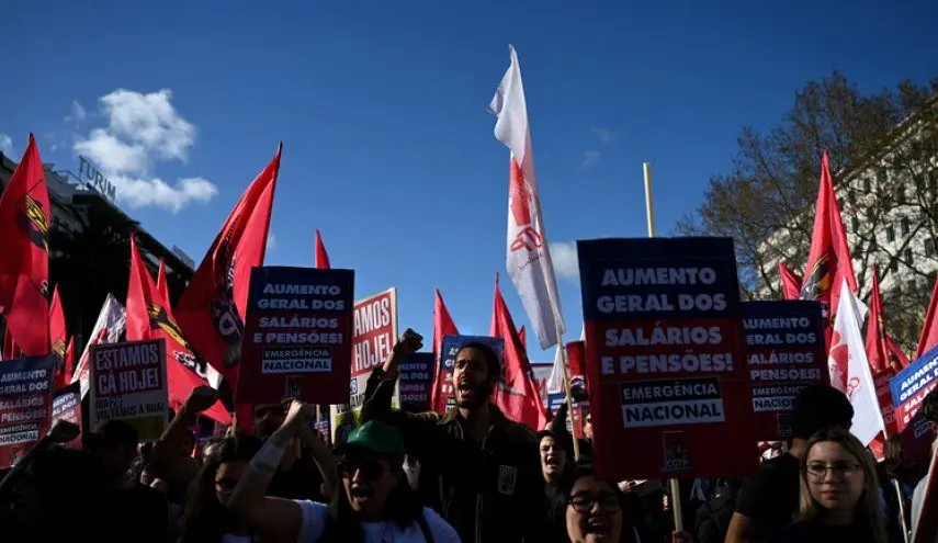 اعتراض مردم پرتغال به تورم و دستمزد پایین